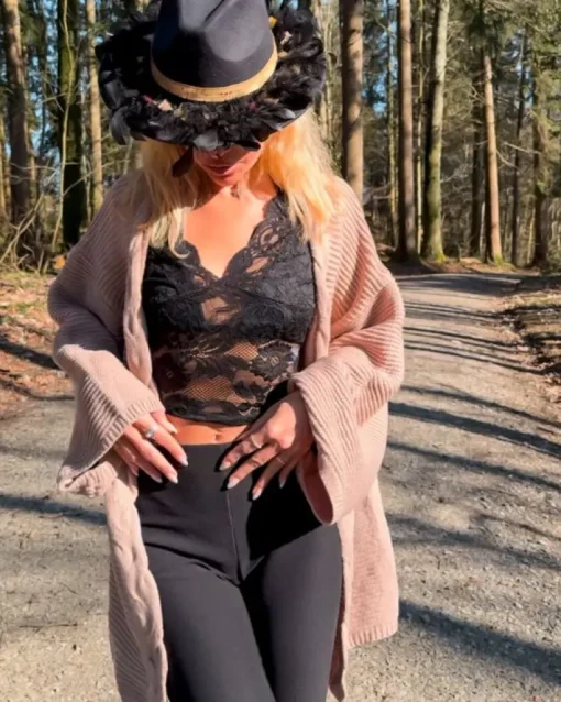 Lange Strickjacke Susy