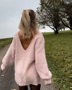 Langer Fluffy Pullover Olivia