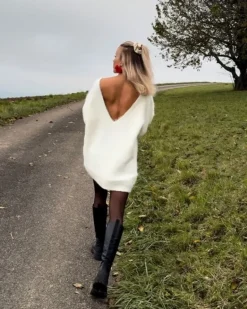 Langer Fluffy Pullover Olivia