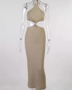 Langes Cut-Out Kleid Milena