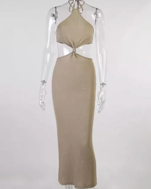 Langes Cut-Out Kleid Milena