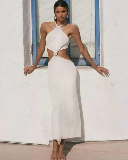 Langes Cut-Out Kleid Milena