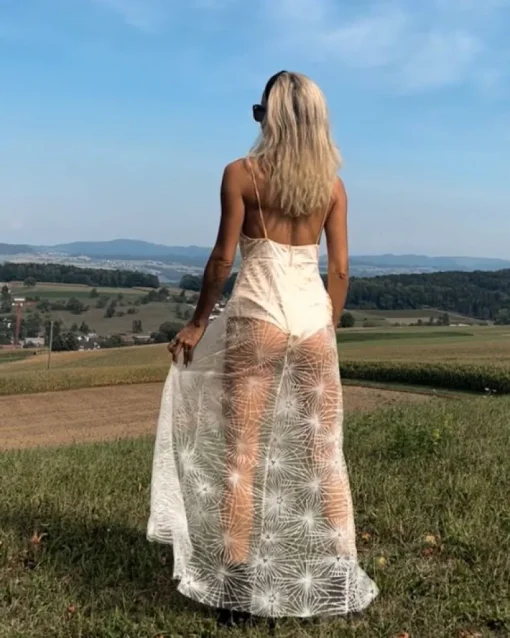Langes Glitzerkleid Kasja