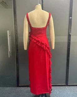 Langes Ruffle Kleid Alejandra