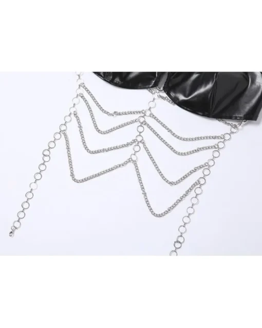 Leder & Ketten Top Lara