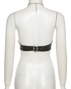 Leder & Ketten Top Lara