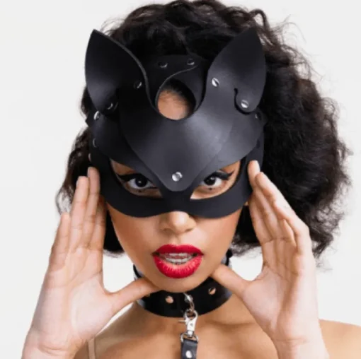 Leder Fetisch Maske Teddy