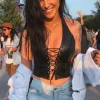 Leder Look Top Janika