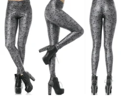 Leggings Skull black-grey