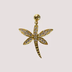 Libelle Anhänger | Sterling Silber 925 - Zirkonia - Dragonfly