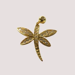 Libelle Anhänger | Sterling Silber 925 - Zirkonia - Dragonfly