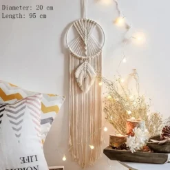 Makramee Wandbehang Hänger Faden Fairy