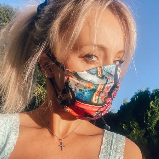 Maske aus Stoff Graffiti