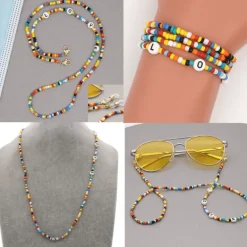 Masken- Brillenketten Peace Colors