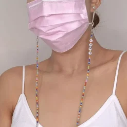 Masken- Brillenketten Peace Colors