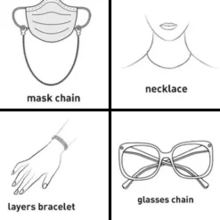 Maskenkette & Brillenkette Tahiti