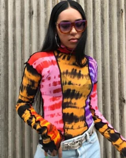 Mesh Shirt Iris Fuego