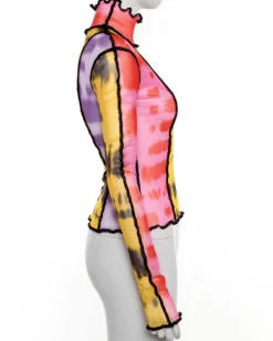 Mesh Shirt Iris Fuego