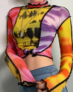 Mesh Shirt Iris Fuego