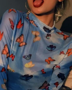 Mesh Shirt Schmetterling