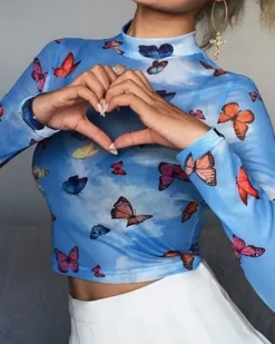Mesh Shirt Schmetterling