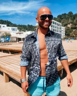 Männer Boho Bluse Raffa