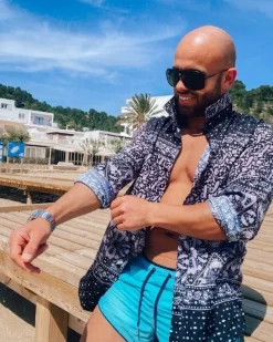 Männer Boho Bluse Raffa