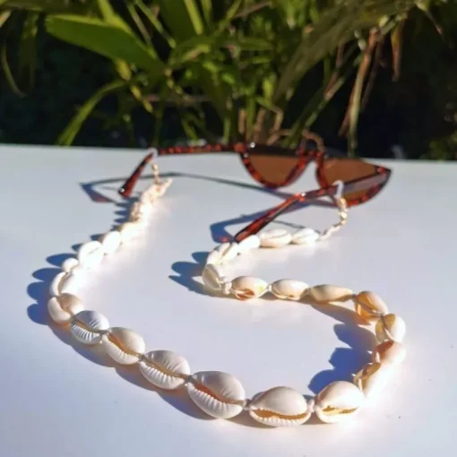 Muschel Maskenkette Beach Shell