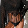 Netz Fransen Pullover Imara