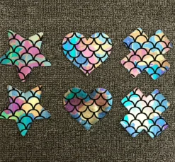 Nippel Sticker Metallic Mermaid