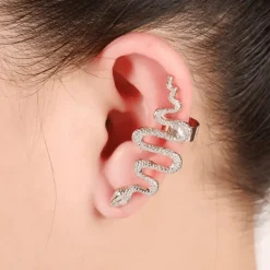 Ohrring Ear Cuff Snake