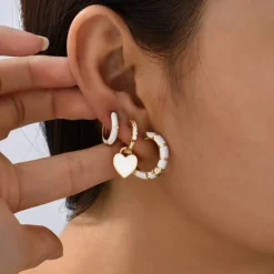 Ohrringe Set Amor Blanco