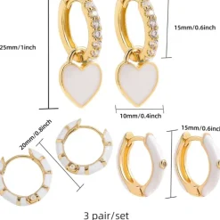 Ohrringe Set Amor Blanco