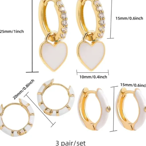 Ohrringe Set Amor Blanco