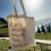 Organic Tote Bag | Stofftasche | Flower of Life Gold