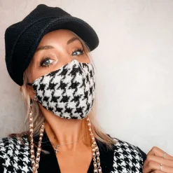 Pied de Poule Fashion Maske