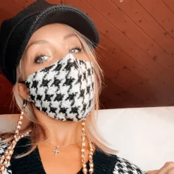 Pied de Poule Fashion Maske
