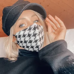 Pied de Poule Fashion Maske