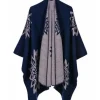Poncho Cape Boho Florita
