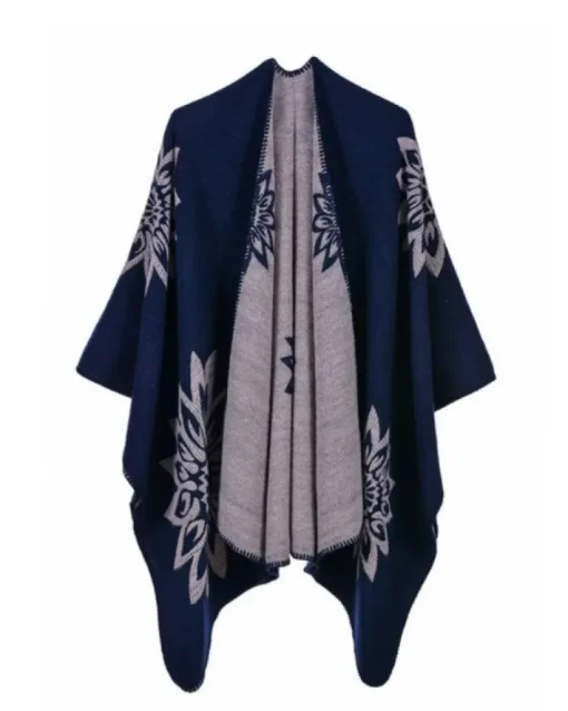 Poncho Cape Boho Florita