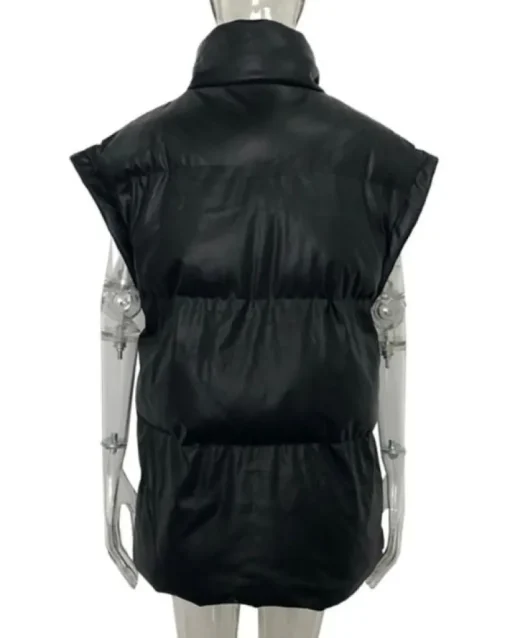 Puffer Kunstleder Weste Andorra