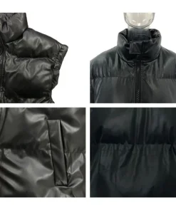 Puffer Kunstleder Weste Andorra