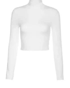 Rückenfreies langarm Shirt mit Schnürung Lunia