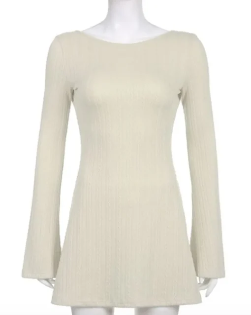 Rückenfreies Strickkleid Ester