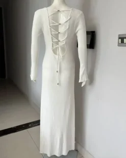 Rückenschnur Maxikleid Serenty