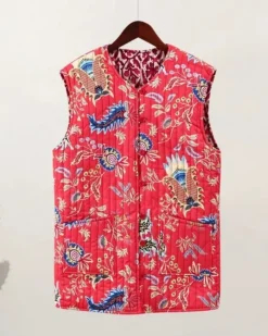 Retro Gilet Weste Pink Perin
