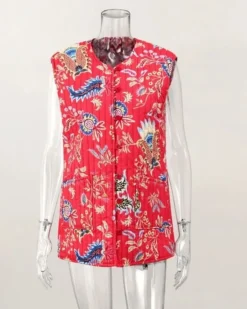 Retro Gilet Weste Pink Perin