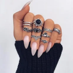 Ring Set Black Sun