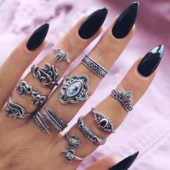 Ring Set Elefante Diamante