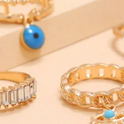 Ring Set Gold Fatima Eyes